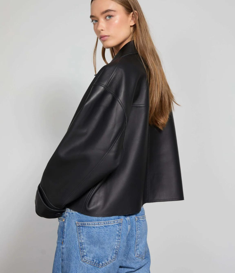 ANAIS | CHAQUETA DE CUERO NEGRO