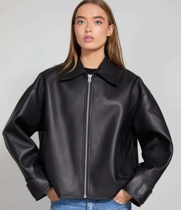 ANAIS | CHAQUETA DE CUERO NEGRO