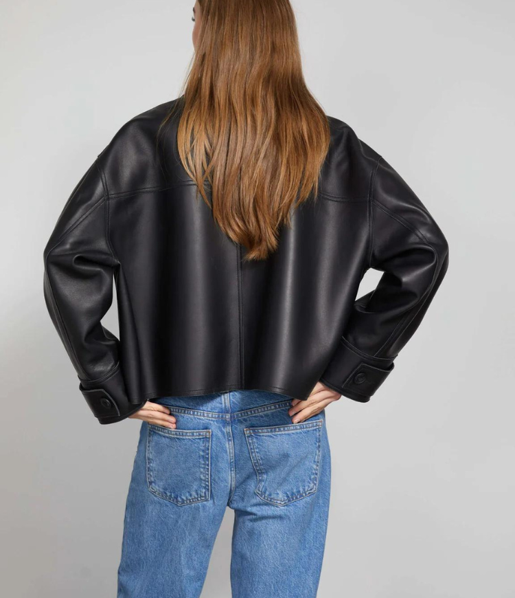 ANAIS | CHAQUETA DE CUERO NEGRO